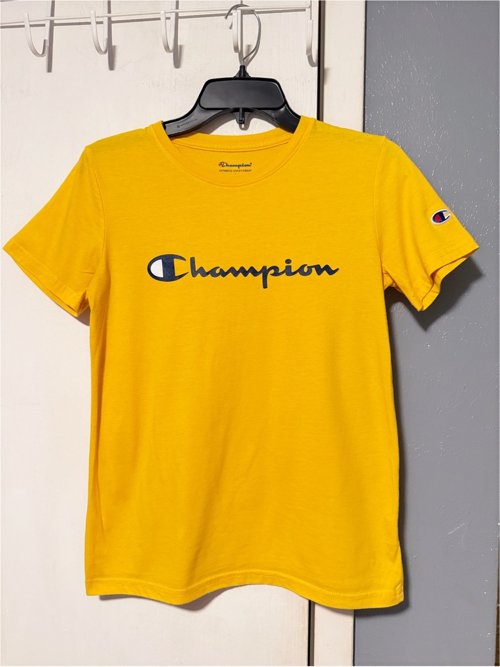 Champion Yellow Logo Tee